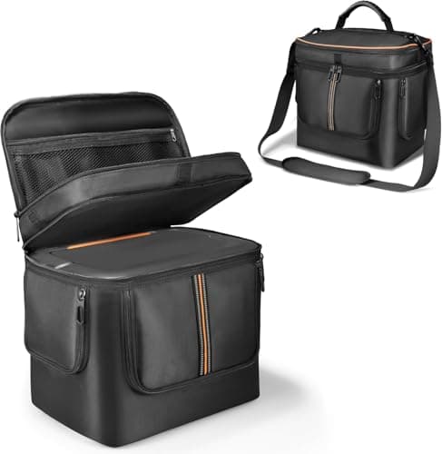 Image of EUGOOCX Portable Power Station Carrying Storage Bag Compatible with Jackery Explorer 1000 V2, Travel Protective Case for Power Supply, Charging Cable and Accessories