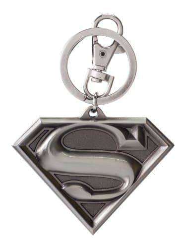 Image of Superman DC Logo Pewter Keyring, 2''