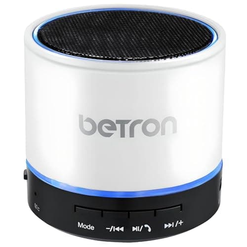Image of Betron KBS08 Bluetooth Speaker, Wireless, Portable, Mini, White