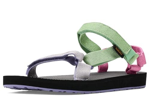 Image of Teva Kids Original Universal Metallic Sandals - Quiet Green Multi - 1