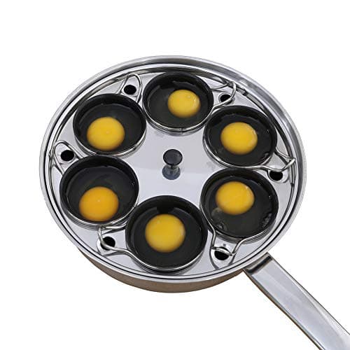 Image of Egg Poacher Pan - Stainless Steel Poached Egg Cooker – Perfect Poached Egg Maker – Induction Cooktop Egg Poachers Cookware Set with 6 Nonstick Large Silicone Egg Poacher Cups