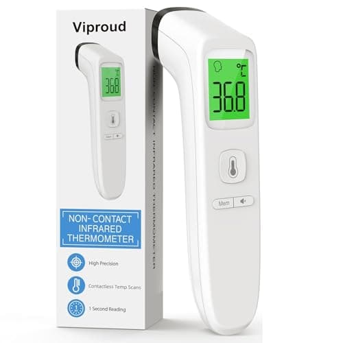Image of Forehead Thermometer for Adults, Kids, Non Contact Touch Infrared LCD Display Digital Baby Thermometers Body Temperature Thermometer，Digital thermometer with Backlight，Memory Recall, Fever Alarm