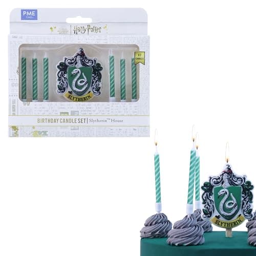 Image of PME Harry Potter Birthday Candle Set of 7, Slytherin, Green