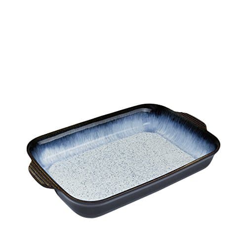 Image of Denby USA Halo Alt Large Oblong Dish, Blue Halo Alt Large Rectangular Oven Dish Blue