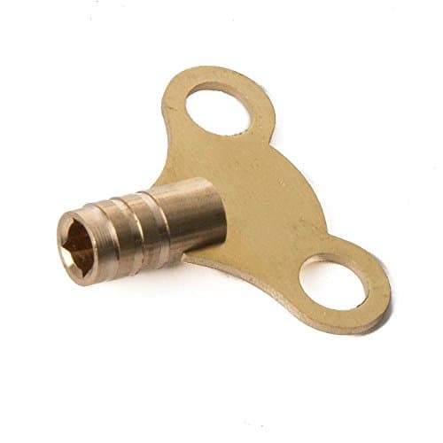 Image of Radiator Key Brass Air Vent Clock Type Radiator Keys Easigrip Solid Brass 10 Keys