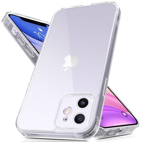 Image of Mootobo for iPhone 11 Case with Camera Lens Full Cover Protection, 10FT Military Grade Drop Protection Phone Case with Anti-Fingerprint Matte Back 6.1 inch - Clear