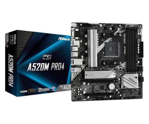 Image of ASRock A520M Pro4, AMD A520 Mainboard - Sockel AM4, 90-MXBDU0-A0UAYZ