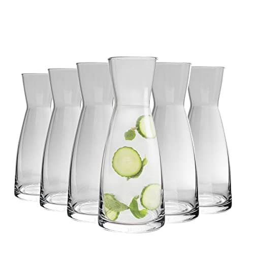 Image of Bormioli Rocco Ypsilon Water Jug Carafe Decanter 550ml - Pack of 6