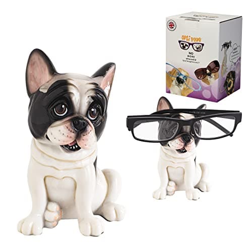 Image of Opti Paws 8051 French Bulldog Glasses Holder, Height 13cm