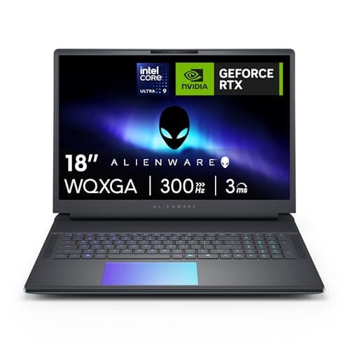 Image of Alienware 18 Area-51 18" Gaming Laptop WQXGA 300Hz G-Sync, Intel Core Ultra 9 275HX, NVIDIA GeForce RTX 5080, 32GB RAM, 2TB SSD, Windows 11 Home, Cryo-tech, UK RGB Qwerty - 1 Year Alienware Care