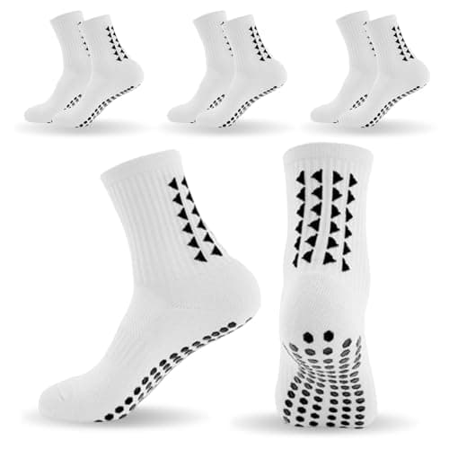 Image of mtuihfo 3 Pairs Breathable Kids Grip Socks, Sweat-Absorbent Boys Socks, Grip Socks Football Kids for Running Hockey Football Rugby Aged 9-12 Year