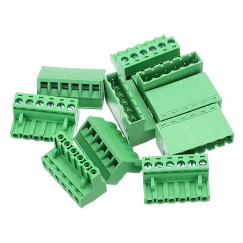 Image of sourcing map 5PCS 6-Pin PCB Mount Screw Terminal Block Connectors 5.08mm/0.2inch Pitch Circuit Board Connectors for Home Appliances, Industrial Project