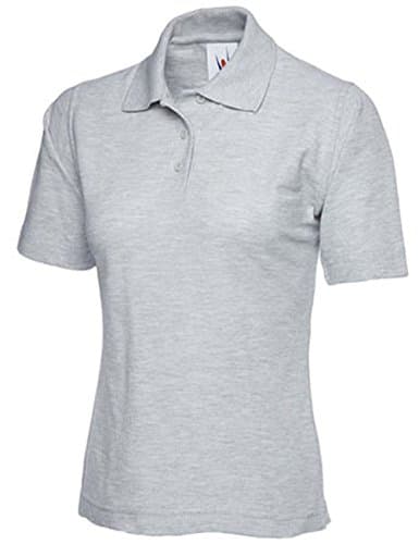 Image of Ladies Premium Pique Polo Shirt (UK 16-18, Grey (Light))
