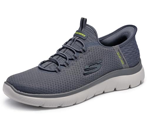 Image of Skechers Men's Summits High Range Trainers, Charcoal Mesh/Trim, 10 UK