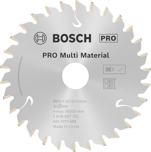 Image of Bosch 1x PRO Multi Material Circular Saw Blade for Cordless Hand-Held Saws (for Aluminium, Plastics, Ø mm, Professional Accessory Hand-Held Circular Saw)