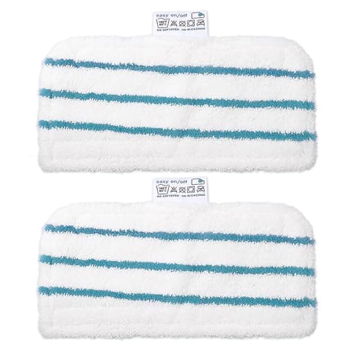Image of KEEPOW Steam Mop Pads for Black & Decker Steam Mop FSM13E1/FSMP20, Microfibre Cloth Replacement Pads, Pack of 2