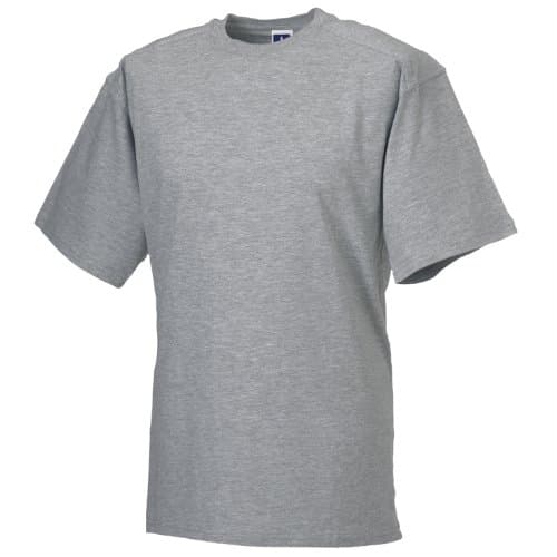 Image of Russell Europe Mens Workwear Short Sleeve Cotton T-Shirt (M) (Light Oxford)
