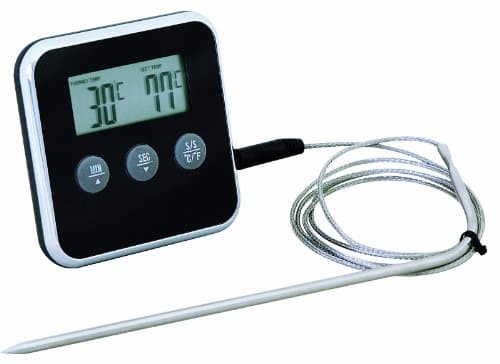 Image of Eddingtons Digital Timer with Meat Thermometer, Black