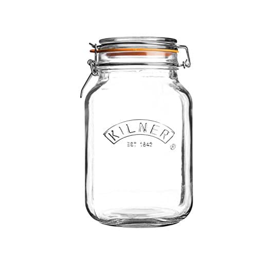 Image of Kilner Square Clip Top Jars 1.5L - Case of 12 | Kilner Preservation Jars, Storage Jars, Jam Jars with Clip Top Lid