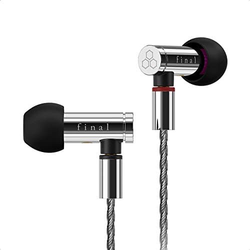 Image of final E5000 In Ear Isolating Earphones, High-Resolution Sound, Acoustic Sound Chambers, Premium Quality for Audiophiles, Detachable Silver-Coated Cable, Swing-Fit Eartips - Stainless Steel