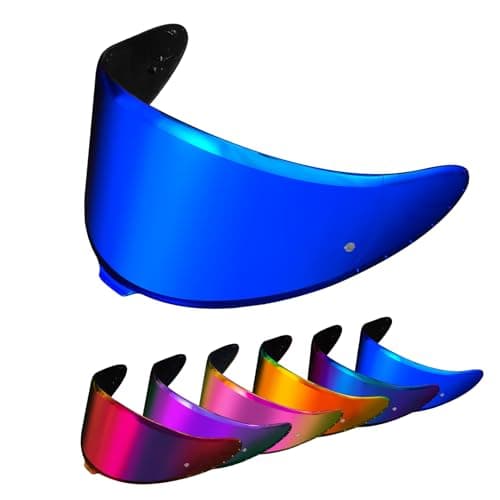 Image of PSLER Helmet Visor for Shoei NXR2 Z8 Tinted Visor for RF-1400 CWR-F2 CWR-F2R X-Fifteen X15 X-SPR Pro Motorbike UV Protection Face Shield Replacement Accessories(Deep Blue)