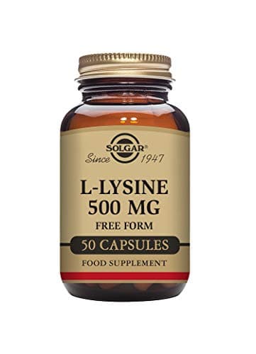 Image of Solgar L-Lysine 500mg Vegetable Capsules - Pack of 50 - Essential Amino Acid - Vegan, Vegetarian, Kosher