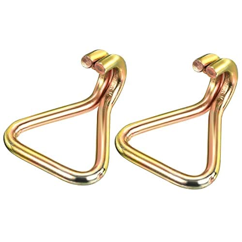 Image of sourcing map Ratchet Double J Strap Hook Load 4409 Lbs for 2" Tie Down Strap Webbing Car Truck Trailer Pack of 2