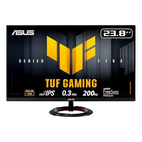 Image of ASUS TUF Gaming VG249Q5R 24 Inch Full HD Monitor (200 Hz, 0.3ms GtG, FreeSync Premium, Adaptive Sync, ELMB, GameFast Input, HDR10, Fast-IPS Panel, 16:9, 1920x1080, DisplayPort, HDMI, Speaker)