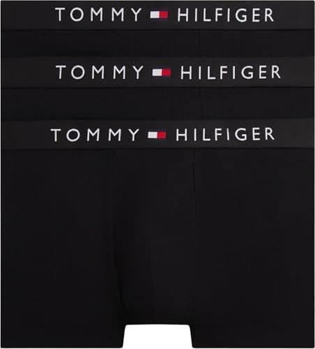 Image of Tommy Hilfiger Men's 3P Rib Trunk UM0UM03884 Trunk, YELLOW (Black/Black/Black), L