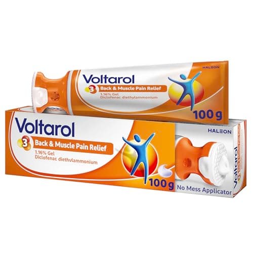 Image of Voltarol Back & Muscle Pain Relief 1.16% Gel with No Mess Applicator, for Joint Pain Relief, suitable for Knee Pain & Neck Pain, 100g