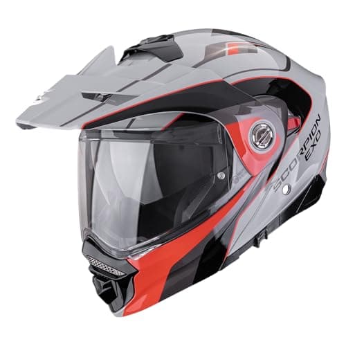 Image of Scorpion ADX-2 Kamps Enduro Helmet, Grey/Black/Red, M (57/58)