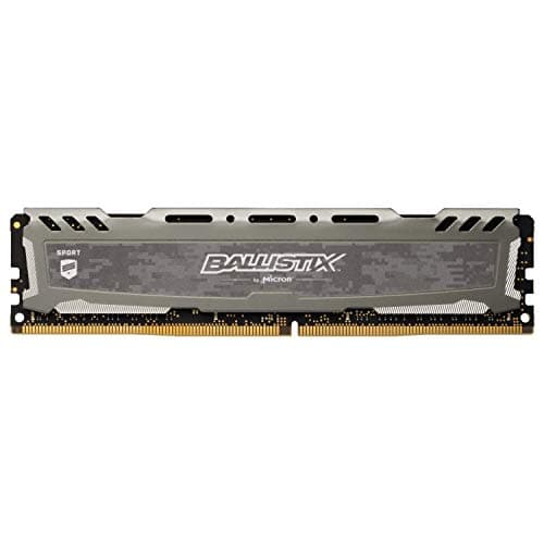 Image of Crucial Ballistix Sport LT BLS8G4D32AESBK 3200 MHz, DDR4, DRAM, Desktop Gaming Memory, 8 GB, CL16, Grey