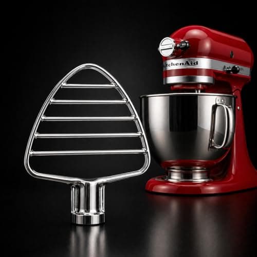 Image of Stainless Steel Pastry Stirrer for All KitchenAid Food Processors with Tilting Motor Head Accessories