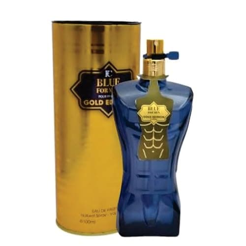 Image of Blue for Men Perfume | Eau de Toilette Parfum | Vanilla and Sandalwood Arabian Fragrance Perfume | Gold Edition Blue for Men 100ml Parfum by Sapphire’s choice