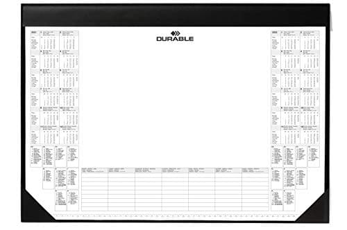 Image of Durable Desk Mat with 2-Year Calendar & Weekly Schedule - 59 x 42cm - Pack of 1 - Perfect for Taking Quick Notes Whilst Working
