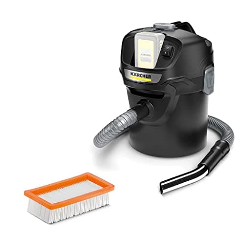 Image of Kärcher AD 2 Battery Ash Vacuum Cleaner and Dry Vacuum Cleaner (with Filter Cleaning, 14 Litre Metal Container, Cleaning Without Dirt Contact, 18 V Battery Platform)