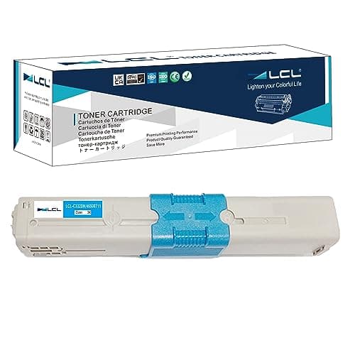 Image of LCL Compatible Toner Cartridge C332dnw C332dn c332 MC363dnw MC363dn MC363 46508711 46508715 3000Pages (1Cyan) Replacement for OKI MC363 MC363DN C332DNW C332DN C332 MC363N MC363DNW