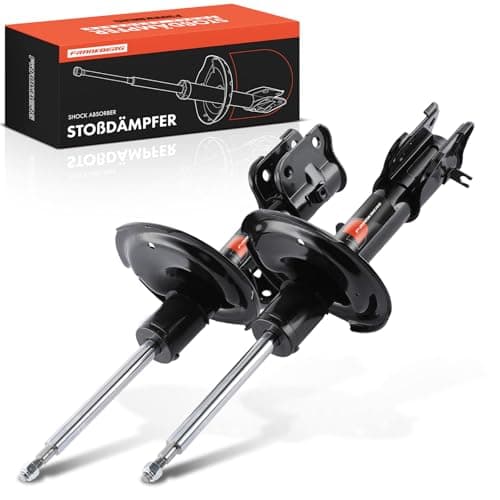 Image of Frankberg 2x Shock Absorber Strut Front Left Right 560mm Gas pressure Compatible with H-1 TR.A.Vel TQ H-1/Starex Bus A1 H-1 Cargo TQ Replace# 546604H150