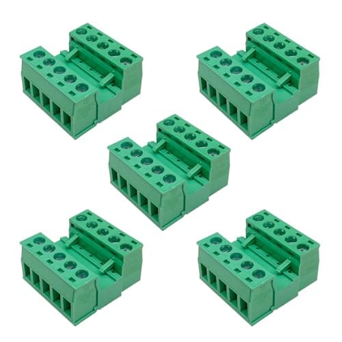 Image of Willwewon 5 Set 5 Pin 2EDGRK-5.08mm Pitch Pluggable PCB Screw Terminal Block Connector for Socket Panel Mount