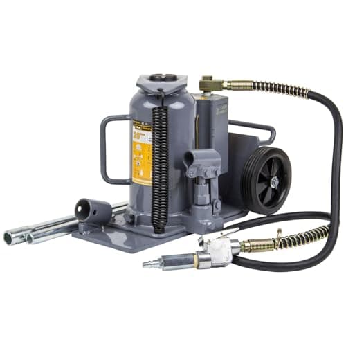 Image of WINNTEC 20 Ton Hydraulic Trolley Bottle Jack 253-480mm Lifting Height with 80mm Screw Extension