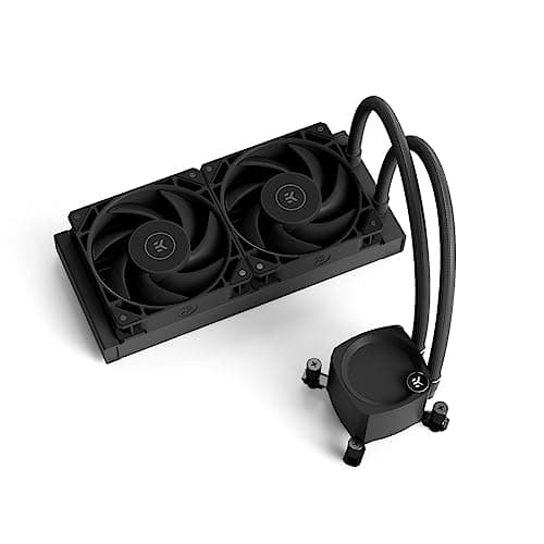 Image of EK Nucleus AIO CR240 Dark All-in-One CPU Liquid Cooler with EK FFT Fans, Computer Liquid Cooling Components, 120mm Fan, Compatible with Latest Intel & AMD Processors
