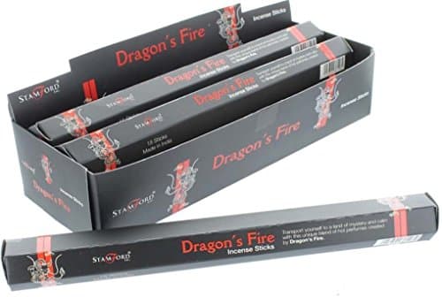 Image of Stamford Black Range Incense Sticks Box of 6 packs (90 sticks) - Dragon's Fire