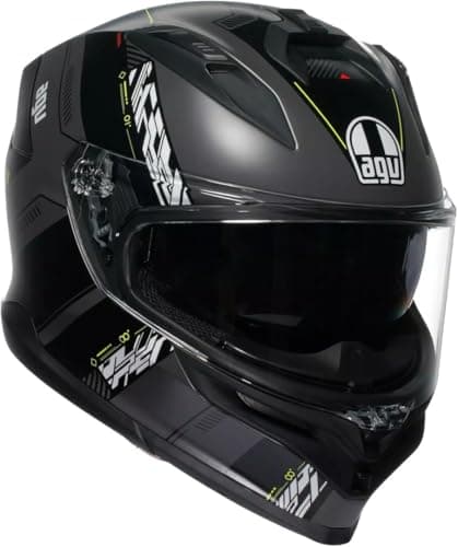 Image of AGV K7 Kyber Helmet, Matte Black/Yellow, XS (53/54)