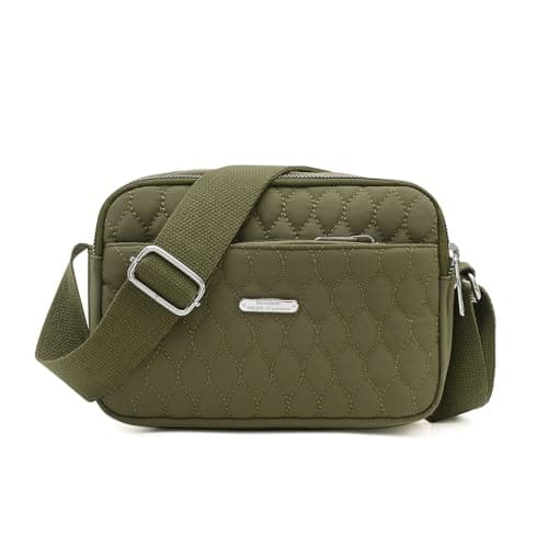 Image of YANAIR Small Crossbody Purse Handbag Multifunction Shoulder Bag Phone Purse for Girls Ladies Casual Messenger Bag Army Green