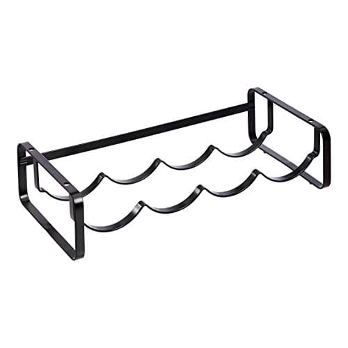 Image of Amazon Basics Tabletop Stackable Wine Rack, Large, Black
