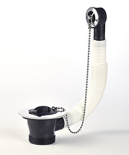 Image of MaKe Stainless Steel Basin Waste with Overflow 1 1/4"