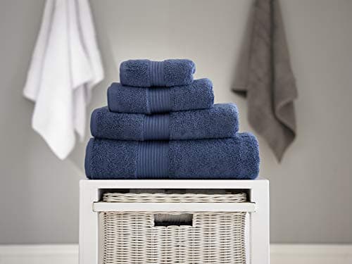 Image of Deyongs 650gsm Spa Hand Towel Pair, Denim, Hand Towel 50 x 90cm 21001212