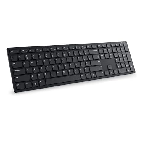 Image of Dell KB500 Wireless Keyboard – Full-Size, 2.4GHz RF, Quiet Typing, Programmable Keys, Spill-Resistant, AES-128 Encryption, Long Battery Life, UK QWERTY Layout