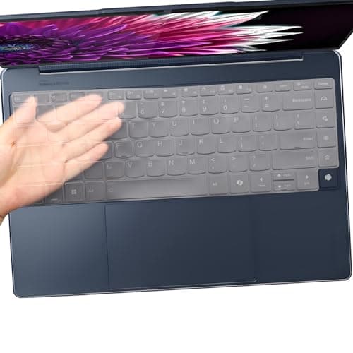 Image of Ultra Thin Keyboard Cover Compatible for 2025 Lenovo Yoga Slim 9i Gen 10 14" Copilot+ Laptop, Lenovo Yoga 9i 2-in-1 Gen 10 Aura Edition 14″ Laptop, 2024 Lenovo Yoga 9 2-in-1 14IMH9 14"-TPU