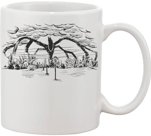Image of Mind Flayer Stranger Science Fiction Series Drawing Ceramic Mug White